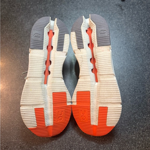 On Cloudnova Silver Orange Cloudtec Athletic Shoes Mens Size 12.5 - Picture 5 of 7